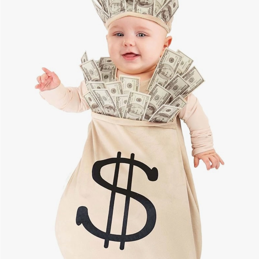 Baby Money Bag Costume - Cream